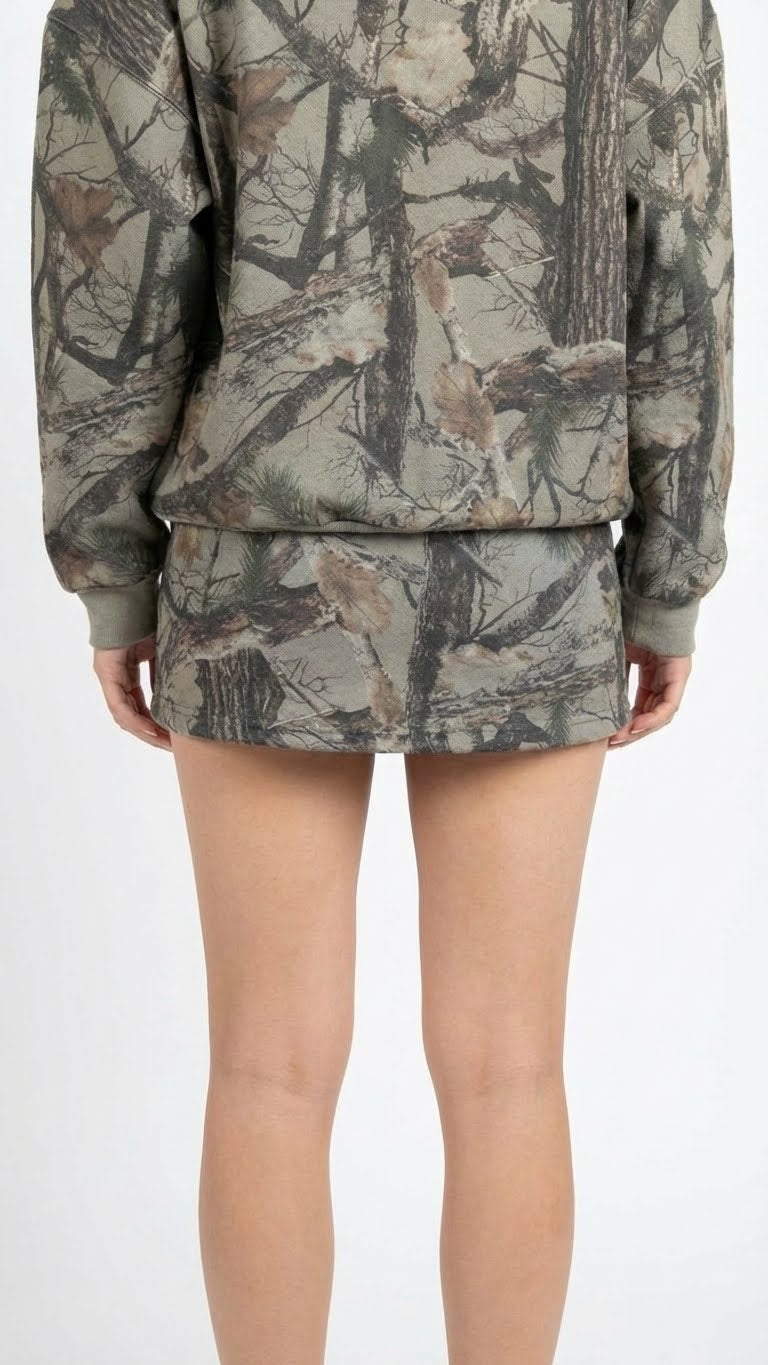 Backcountry Camo Fleece Mini Skirt