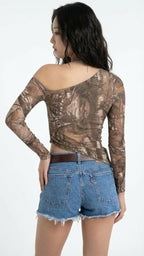 Cowgirl Camo Long Sleeve Top